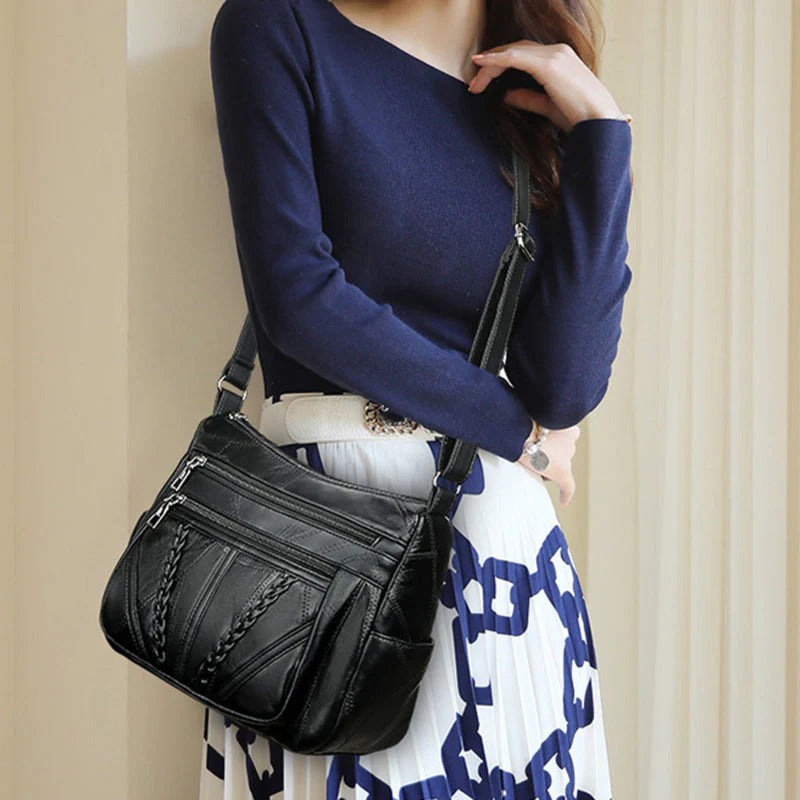 Bolsa Feminina de Couro Mannuela [Compre 1 Leve 2]