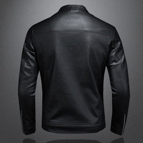 Jaqueta de Couro Masculina Casual Neutra - Loja Versalla