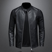 Jaqueta de Couro Masculina Casual Neutra - Loja Versalla