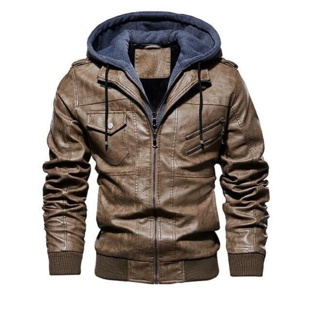 Jaqueta de Couro Masculina Premium - LeatherScraf - Loja Versalla