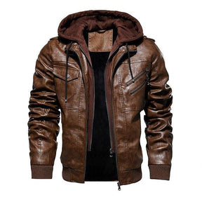 Jaqueta de Couro Masculina Premium - LeatherScraf - Loja Versalla