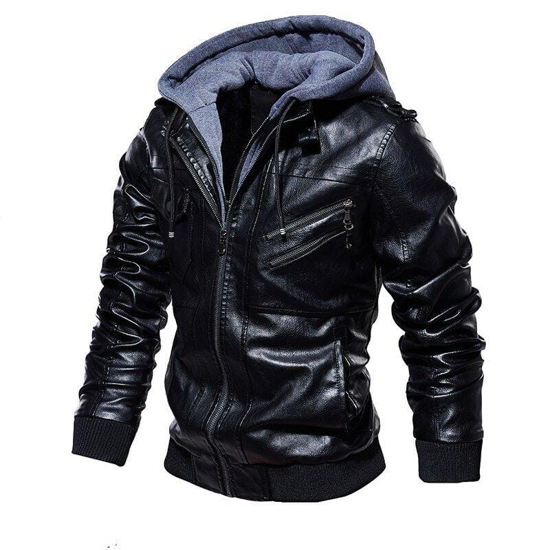Jaqueta de Couro Masculina Premium - LeatherScraf - Loja Versalla