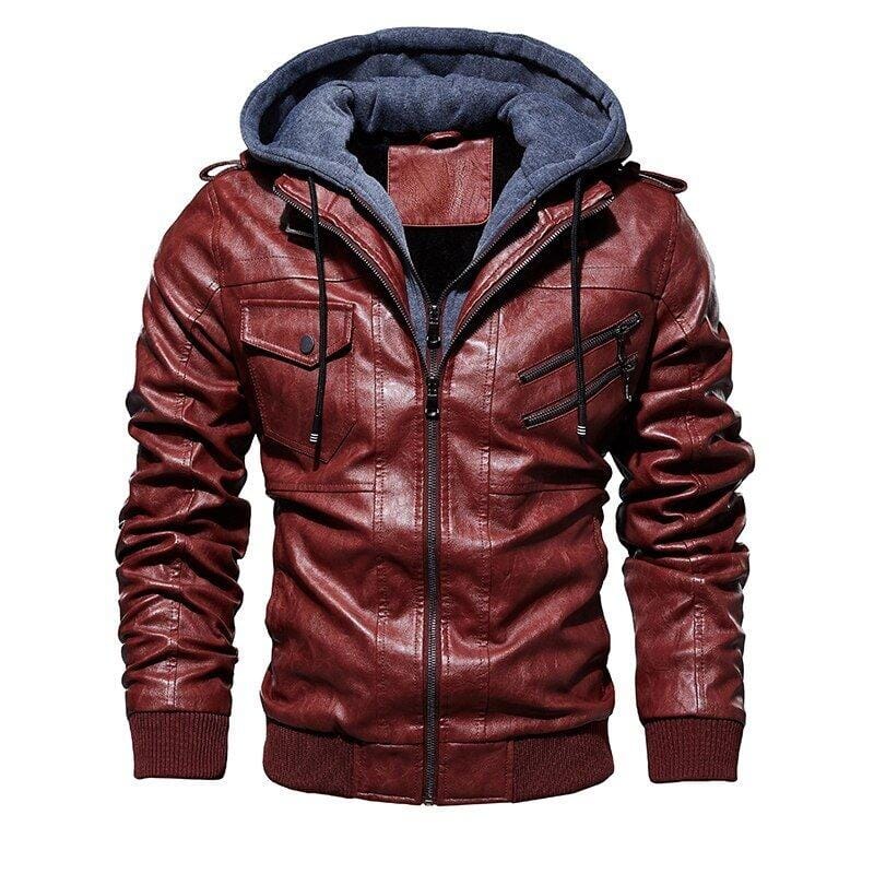 Jaqueta de Couro Masculina Premium - LeatherScraf - Loja Versalla
