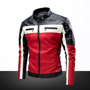 Jaqueta de Couro Masculina Vintage Elegance - Loja Versalla