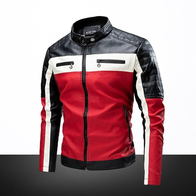 Jaqueta de Couro Masculina Vintage Elegance - Loja Versalla