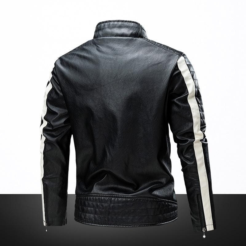 Jaqueta de Couro Masculina Vintage Elegance - Loja Versalla