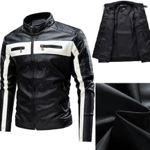 Jaqueta de Couro Masculina Vintage Elegance - Loja Versalla