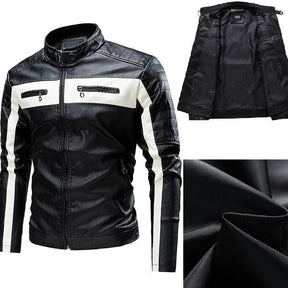 Jaqueta de Couro Masculina Vintage Elegance - Loja Versalla