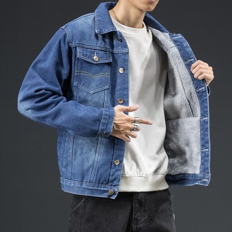 Jaqueta Masculina Jeans e Acolchoada - Loja Versalla