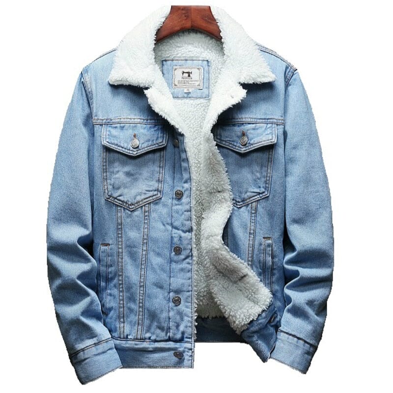 Jaqueta Jeans Masculina Forrada em Lã - Loja Versalla