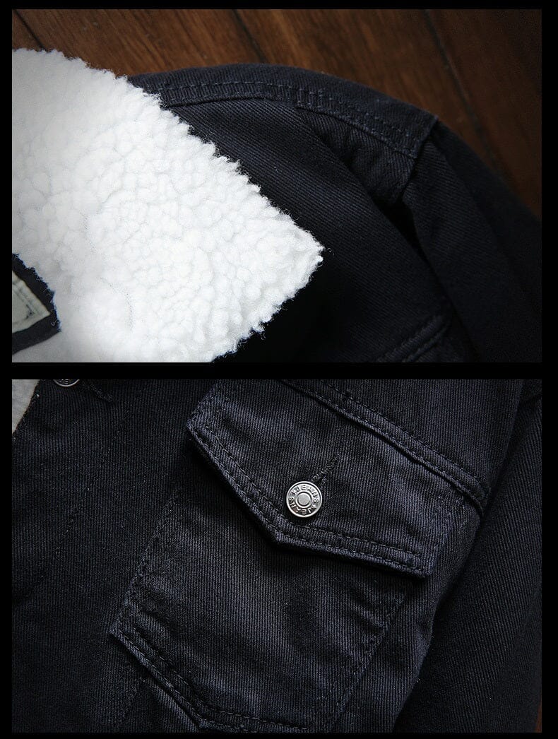 Jaqueta Jeans Masculina Forrada em Lã - Loja Versalla