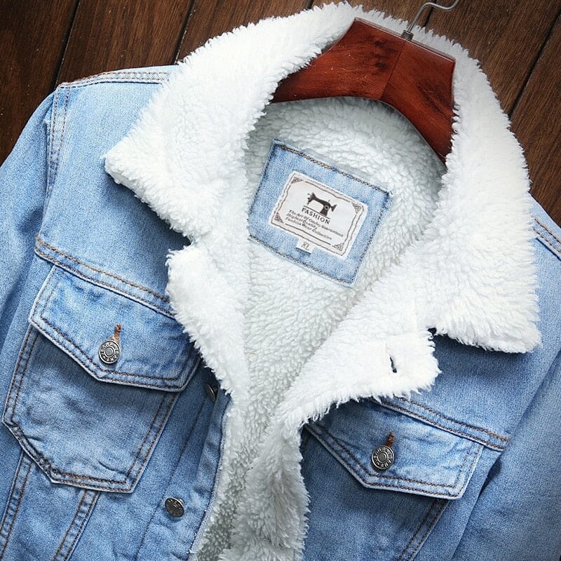 Jaqueta Jeans Masculina Forrada em Lã - Loja Versalla