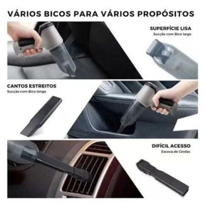 Aspirador 9000Pa Sem Fio 3 em 1 - Limpeza Prática para Casa e Carro!