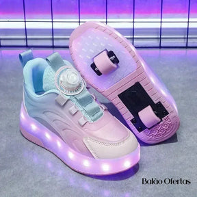 Tênis Infantil Pumello com Rodinhas e Luzes LED - Loja Versalla