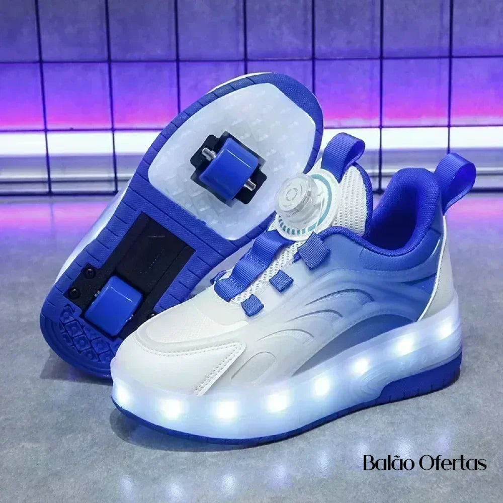 Tênis Infantil Pumello com Rodinhas e Luzes LED - Loja Versalla